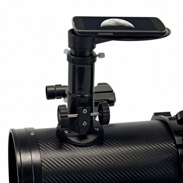 Телескоп Bresser Venus Solar 76/700 AZ Carbon з адаптером для смартфона (4541009/11246) (921630)