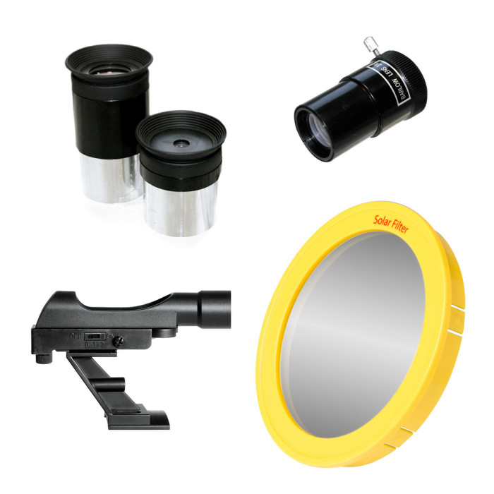 Телескоп Bresser Venus Solar 76/700 AZ Carbon з адаптером для смартфона (4541009/11246) (921630)