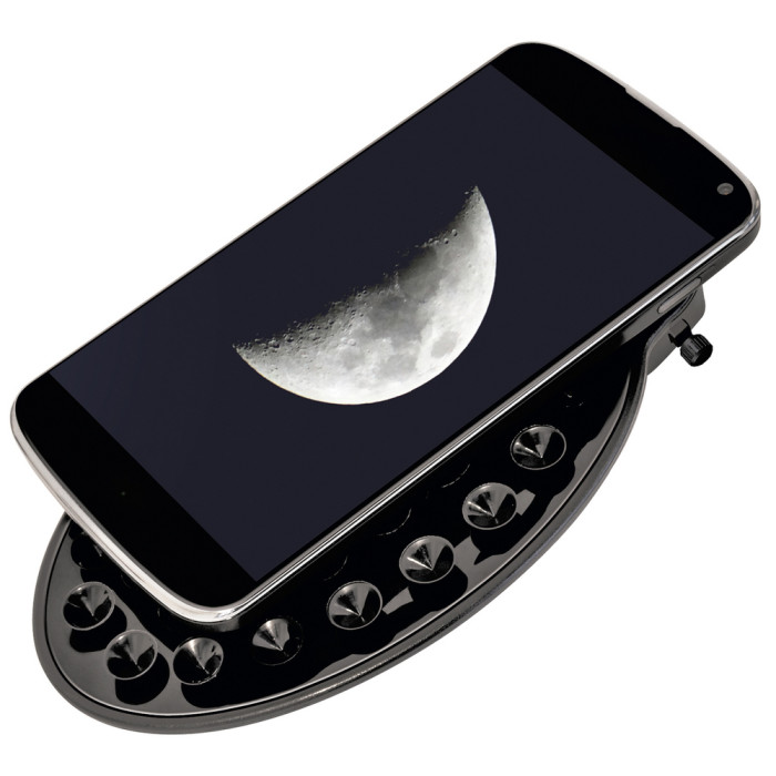 Телескоп Bresser Venus Solar 76/700 AZ Carbon з адаптером для смартфона (4541009/11246) (921630)