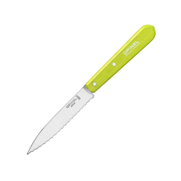 Ніж кухонний Opinel №113 Serrated, Салатовий 