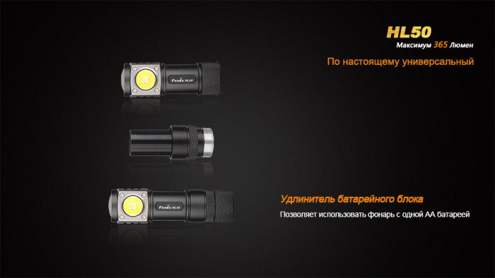 Ліхтар Fenix HL50 Cree XM-L2 (Т6) 