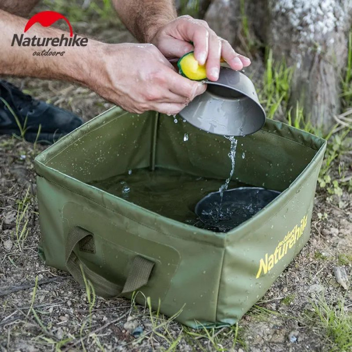 Відро складне Naturehike Square bucket 13л army green NH19SJ007 