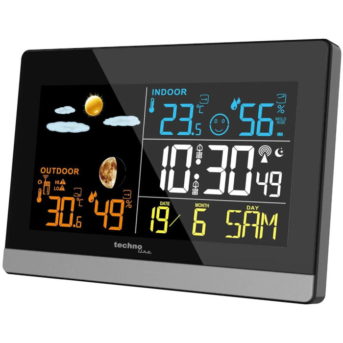 Метеостанція Technoline WS6455 Black/Silver (WS6455) 
