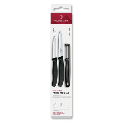 Набір для чищення овочів Victorinox Swiss Classic 3шт чорн 6.7113.33