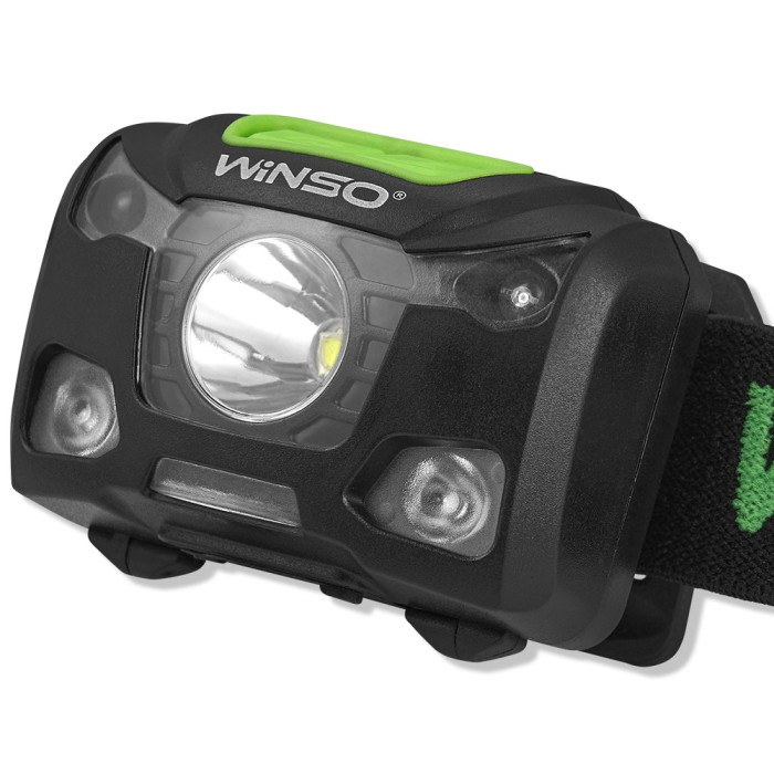 Ліхтар налобний Winso PRO 250Lm, 5W XPG , 1200mAh/3xAAA, Sensor White/Red 