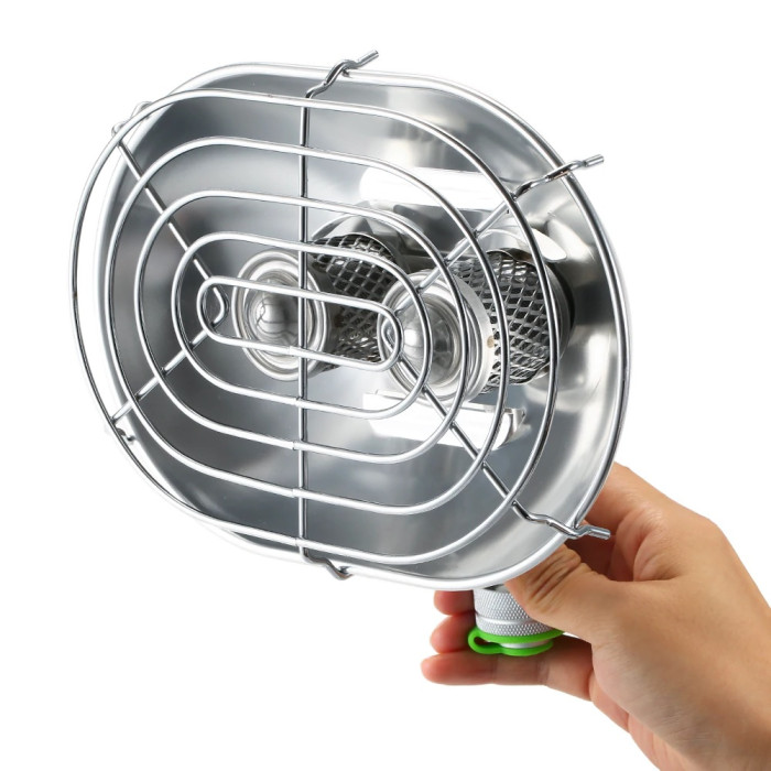 Набір Газовий обігрівач BRS-H22 + Газовий балон різьбовий бутановий Quest, 450гр 