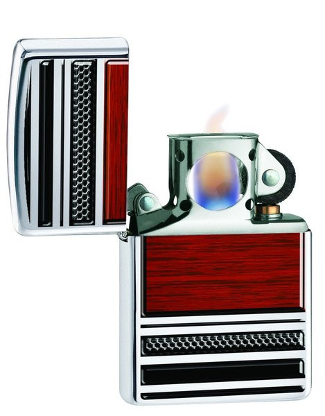 Запальничка Zippo Steel And Wood 28676 