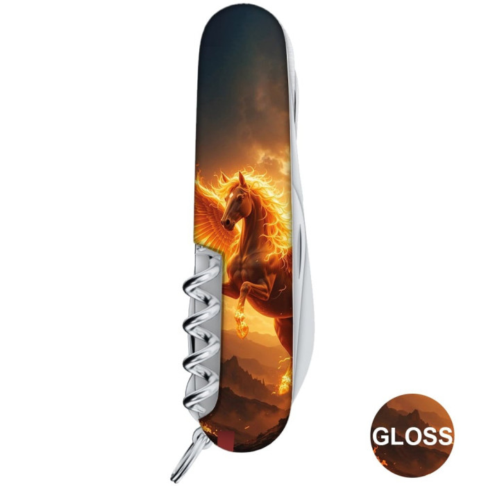 Складаний ніж Victorinox HUNTSMAN ZODIAC Вогняний пегас 1.3713.3.Z5250pk 