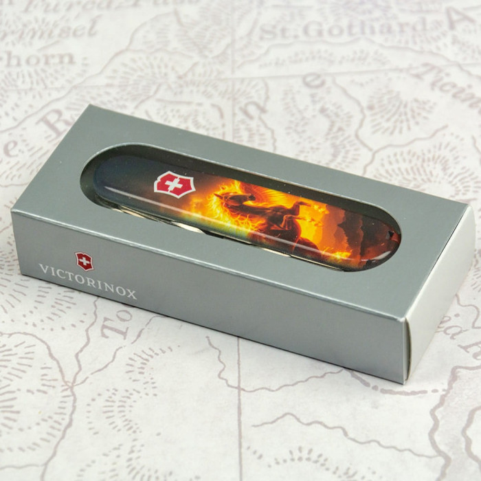 Складаний ніж Victorinox HUNTSMAN ZODIAC Вогняний пегас 1.3713.3.Z5250pk 