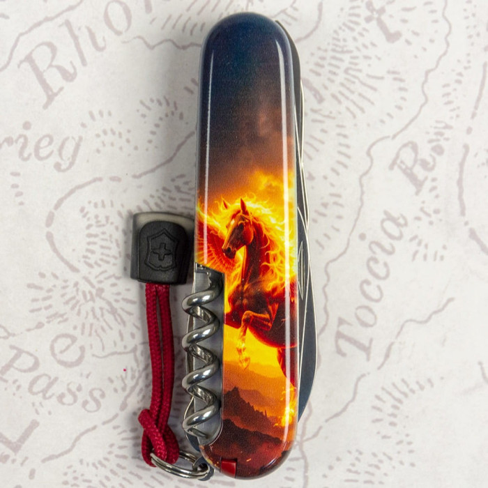 Складаний ніж Victorinox HUNTSMAN ZODIAC Вогняний пегас 1.3713.3.Z5250pk 