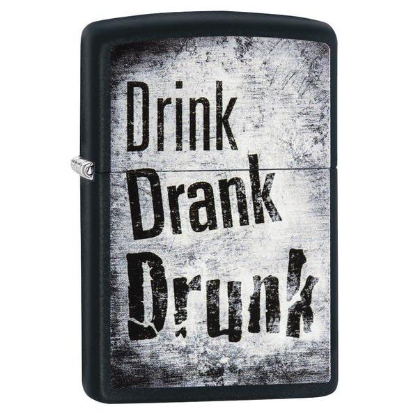 Запальничка Zippo 218 Drink Drank Drunk Design 29618 