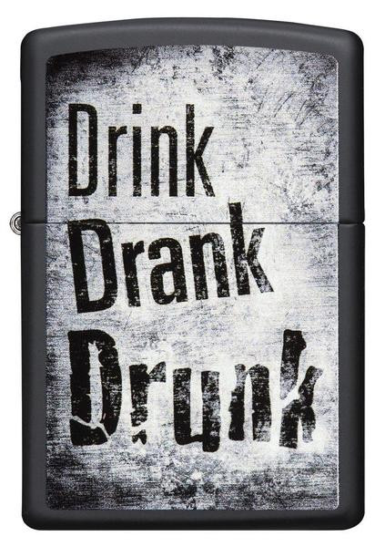 Запальничка Zippo 218 Drink Drank Drunk Design 29618 