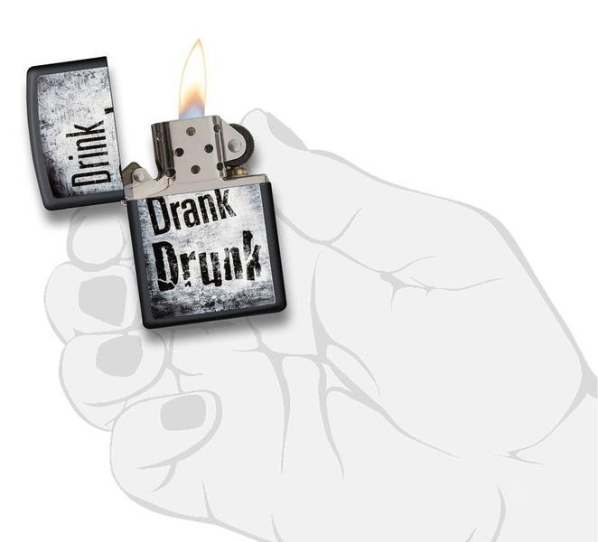 Запальничка Zippo 218 Drink Drank Drunk Design 29618 