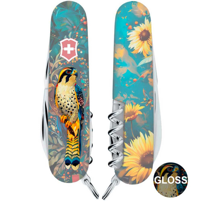 Складаний ніж Victorinox CAMPER UKRAINE Величний Сокіл 