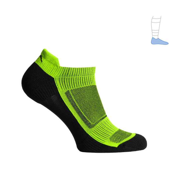 Функціональні шкарпетки Protector LowDry літні чорно-салатові L 44-47 