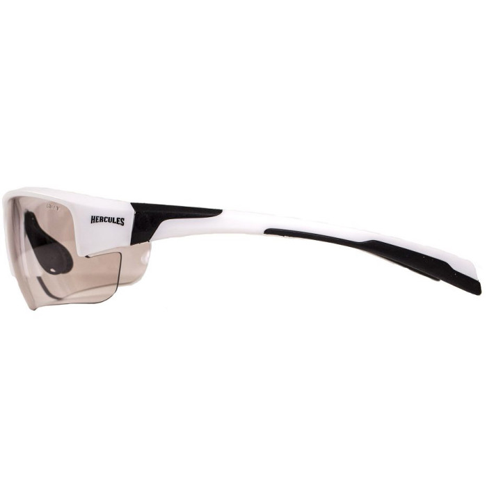 Окуляри Global Vision Hercules-7 White Photocromic (clear) фотохромні прозорі в білій оправі 