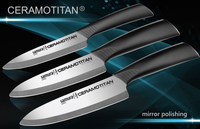 Набір з 3-х кухонних ножів Samura Ceramotitan SCT-003 