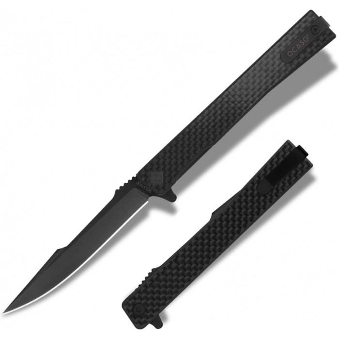Ніж Ocaso Solstice, Harpoon, Carbon Fiber, Black 