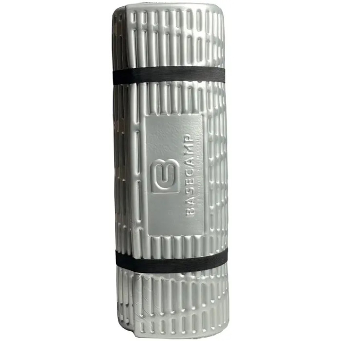 Килимок кемпінговий BaseCamp X-Line Roll Foiled Mat IXPE, 185х55х1,5 см, Olive Green (BCP 20701) 