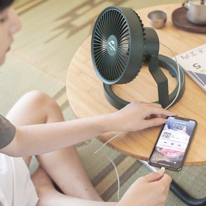 Вентилятор-лампа Naturehike NH21ZM003, бежевий (відновлений/ відсутній гачок кріплення) 