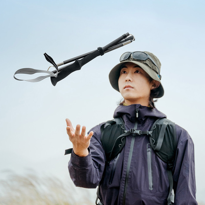 Трекінгова палиця Naturehike CNK2450DS017, 130 см, сіра 