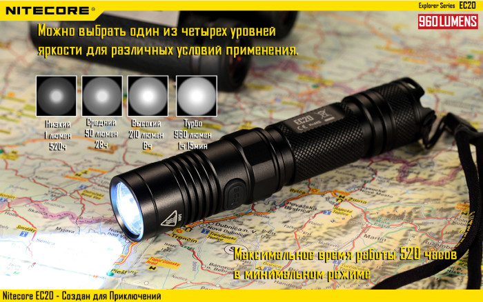 Ліхтар Nitecore EC20 Cree XM-L2 