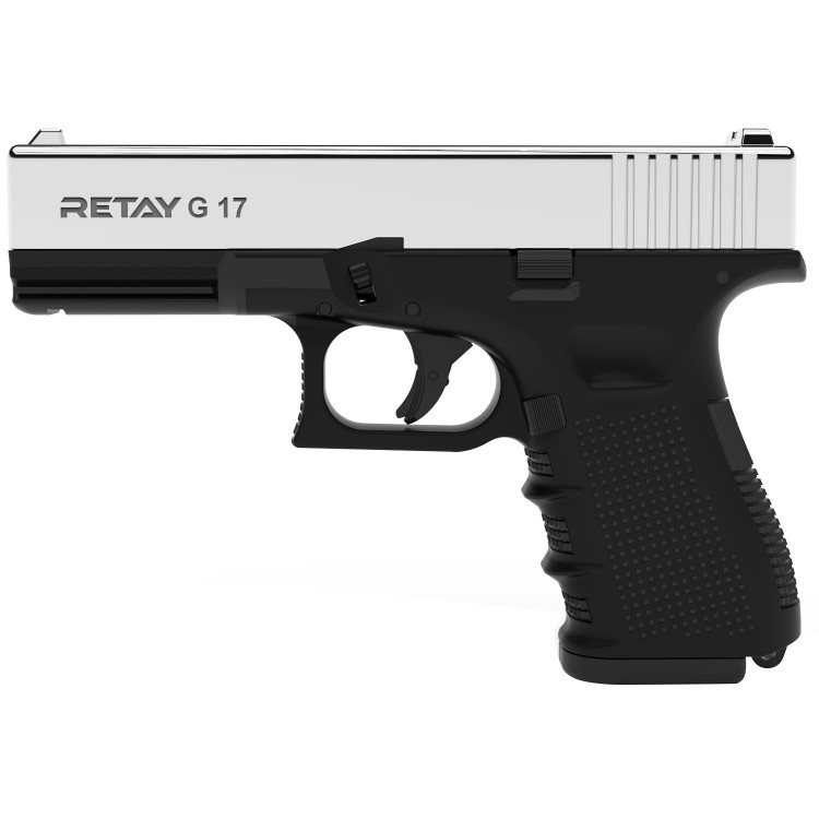 Пістолет стартовий Retay G17 9мм nickel (X314209N) 