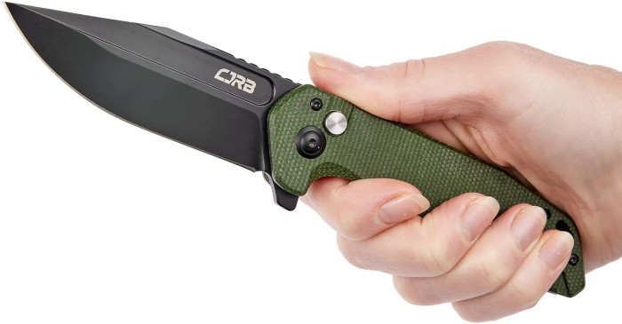 Ніж CJRB Riff BB, AR-RPM9 Steel, Micarta green 