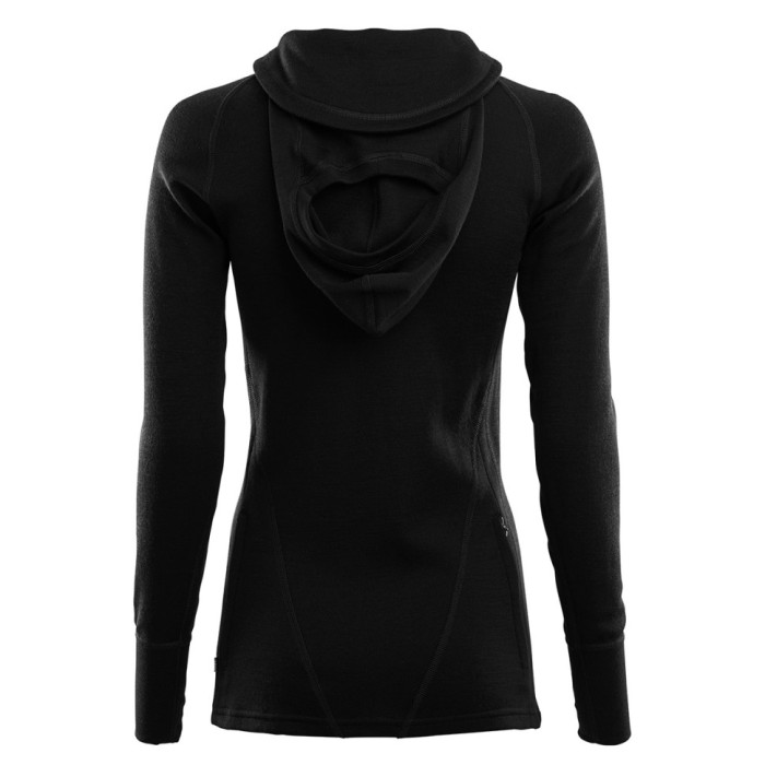 Худі жіночі Aclima WarmWool 200 Hood Sweater Women Jet Black M 