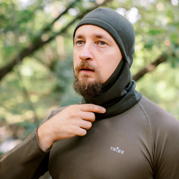Балаклава флісова Tribe Fleece Balaclava T-KF-0021 OS, olive 