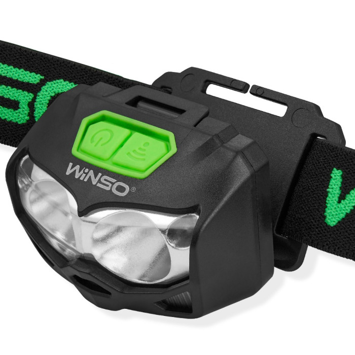 Ліхтар налобний Winso PRO 500Lm, 2x5W CREE XTG, 1200mAh/3xAAA, Sensor White/Red 