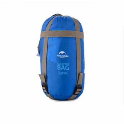Спальник надлегкий Naturehike Ultra light LW 180 NH15S003-D, (20°C), p-p M, блакитний, правий