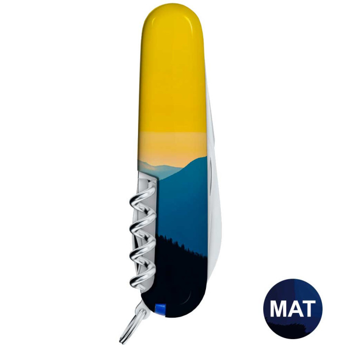 Складаний ніж Victorinox CAMPER UKRAINE Гірський пейзаж 