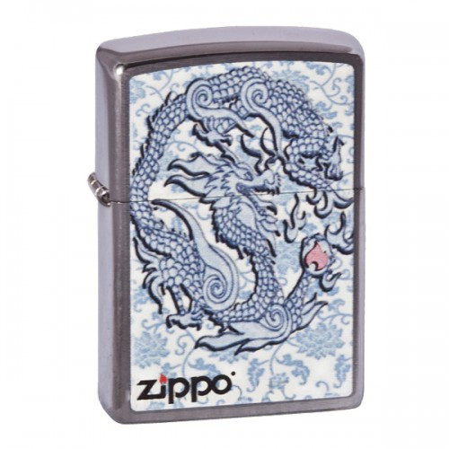 Запальничка Zippo Dragon Reg Brush Chrome 200.593 