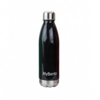 Пляшка пляшка для води Summit MyBento 650 мл з кришкою і підставою з нержавіючої сталі чорного кольору