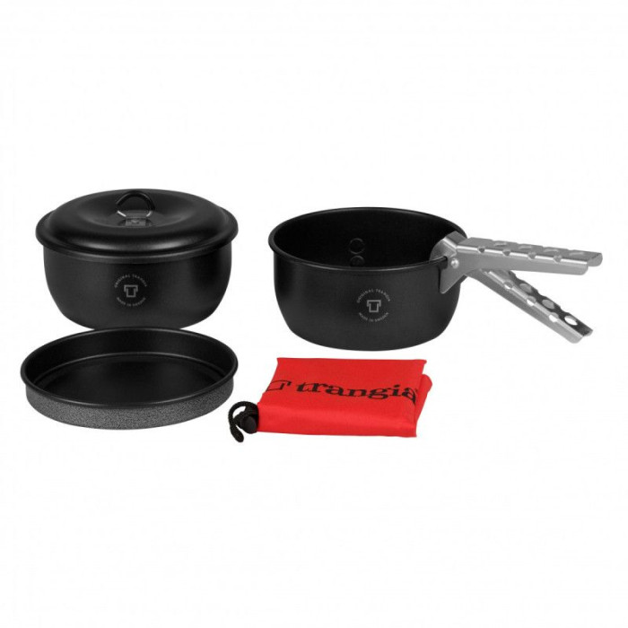 Набір посуду Trangia Tundra III Mini 1 л / 1 л (два казанки, сковорідка, кришка, ручка, чохол) 