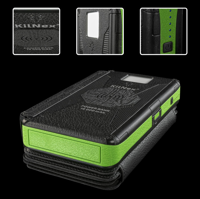 Сонячний портативний зарядний пристрій Kilnex POWER BANK 16000 LEXX 