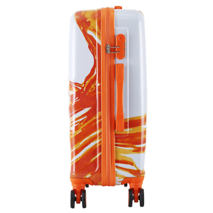 Валіза Semi Line 24" (M) White/Orange Print (T5655-2)