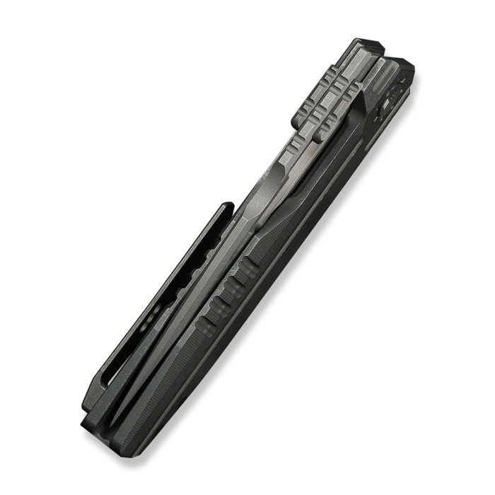 Ніж складаний туристичний Weknife Reveille (9.7 см) Bohler M390 / Titanium оливково-сірий
