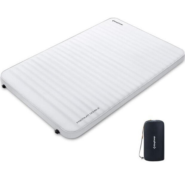 Самонадувний матрац KingCamp PREMIUM DOUBLE ( KM1901) LIGHTGREY /CHARCOAL 