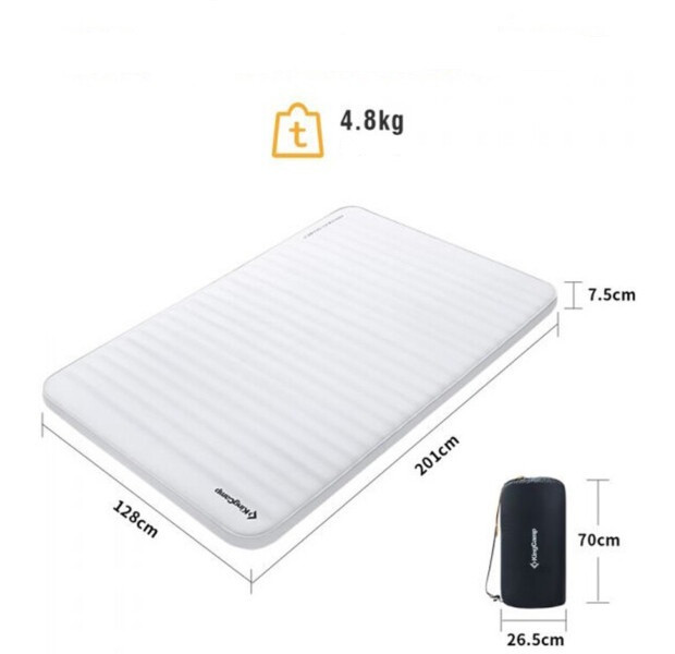 Самонадувний матрац KingCamp PREMIUM DOUBLE ( KM1901) LIGHTGREY /CHARCOAL 