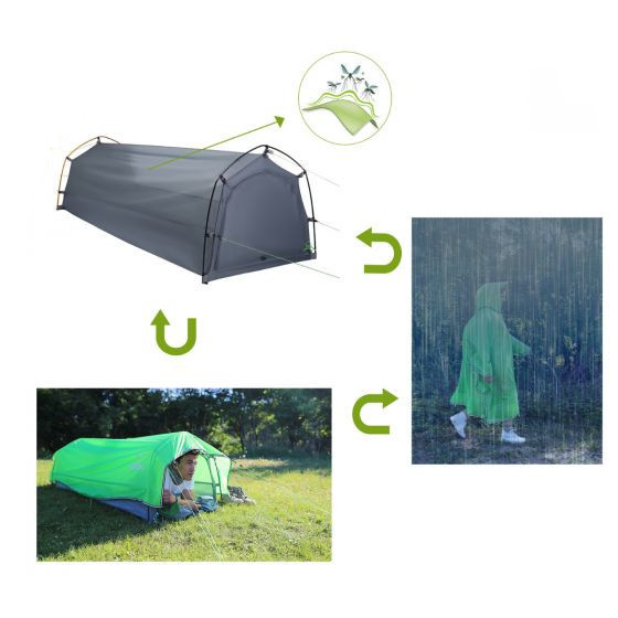 Ультралегкий намет Atepa 3-IN-1 TENT (AT4001) GREEN 