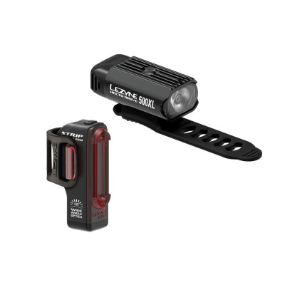 Комплект фар Lezyne HECTO DRIVE 500XL /STRIP PAIR 500/150 люменов Y13