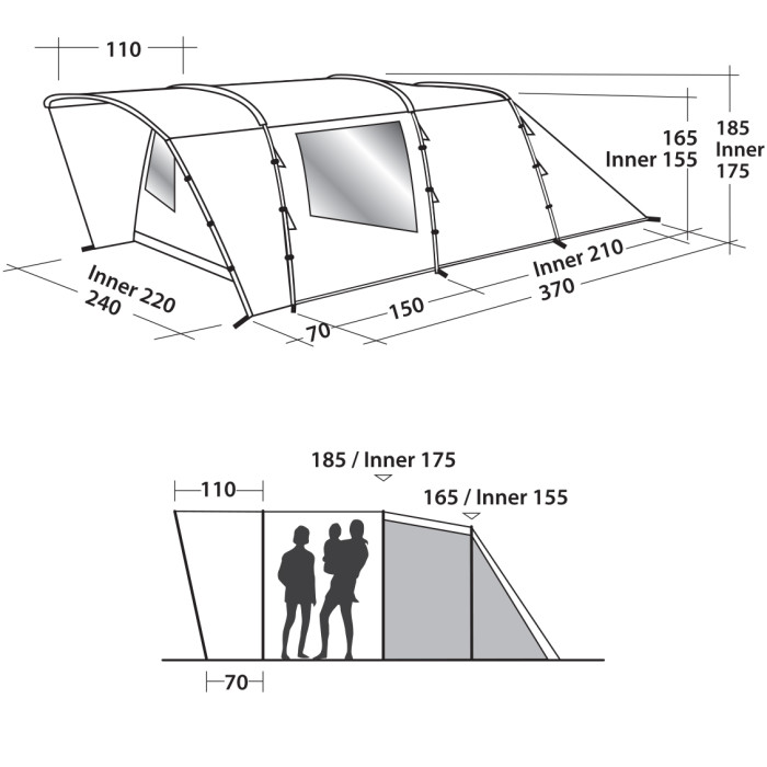 Намет Easy Camp Palmdale 400 Forest Green (120368) 
