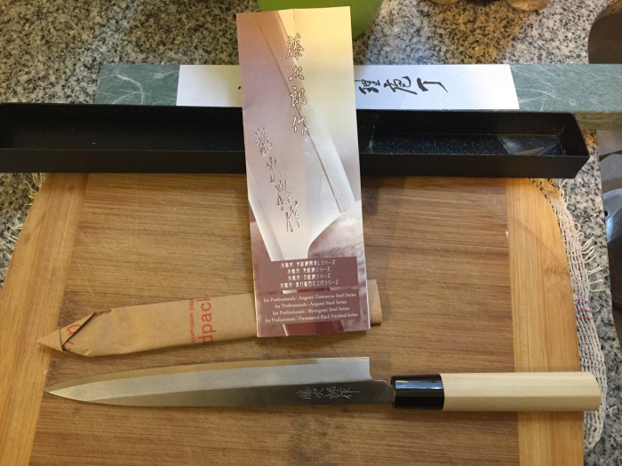 Ніж кухонний Tojiro Shirogami Steel Yanagi-Sashimi 210mm F-930 