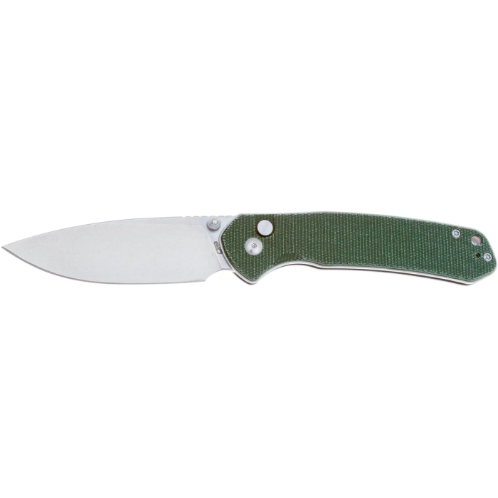 Ніж CJRB Pyrite AR-RPM9 Steel, Micarta od green 