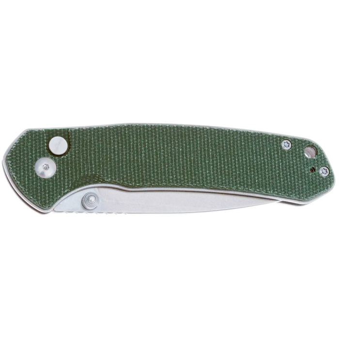 Ніж CJRB Pyrite AR-RPM9 Steel, Micarta od green 