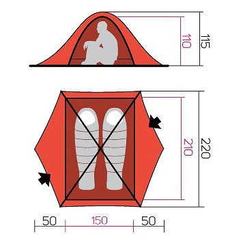 Намет Hannah Spruce 2 parrot green 