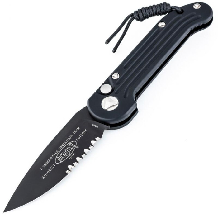 Ніж Microtech Ludt Black Blade полусеррейтор 135-2 