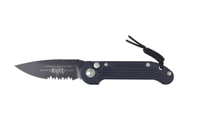 Ніж Microtech Ludt Black Blade полусеррейтор 135-2 